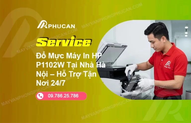 đổ mực máy in HP P1102W