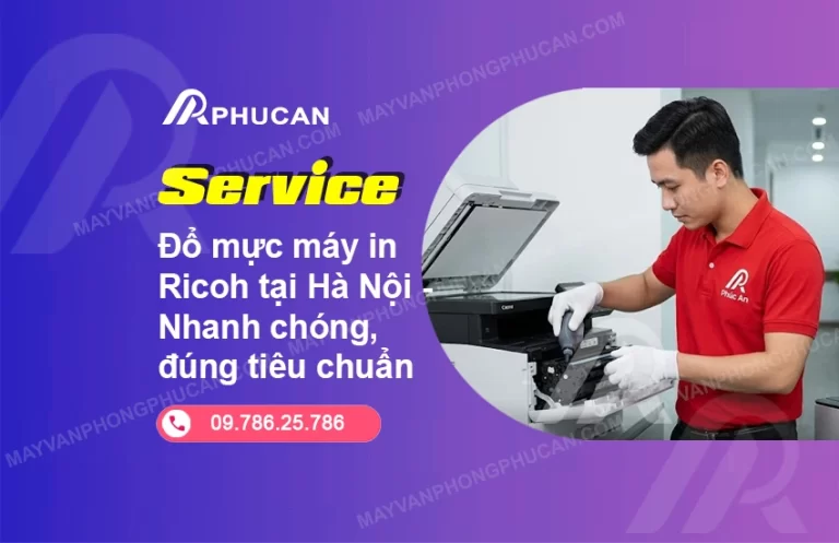 đổ mực máy in Ricoh