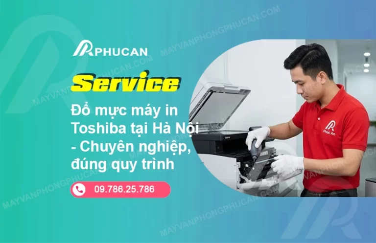 đổ mực máy in Toshiba