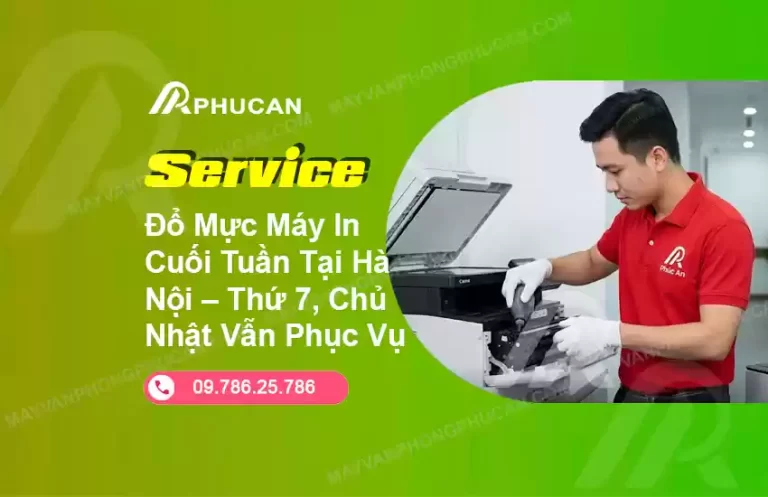 đổ mực máy in cuối tuần