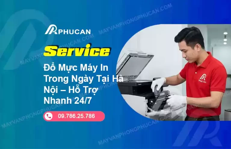 đổ mực máy in trong ngày