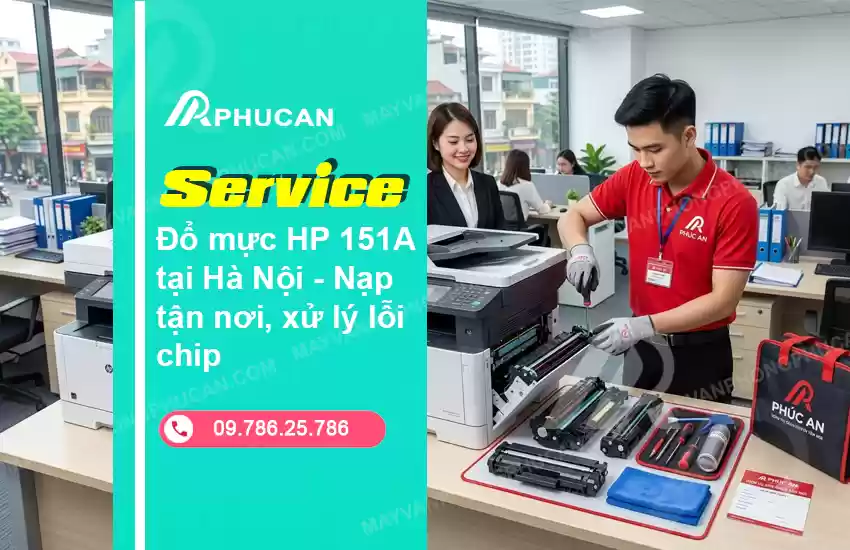 đổ mực HP 151A