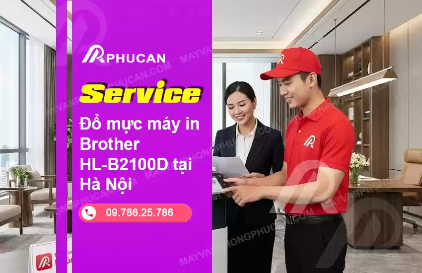 đổ mực máy in Brother HL-B2100D