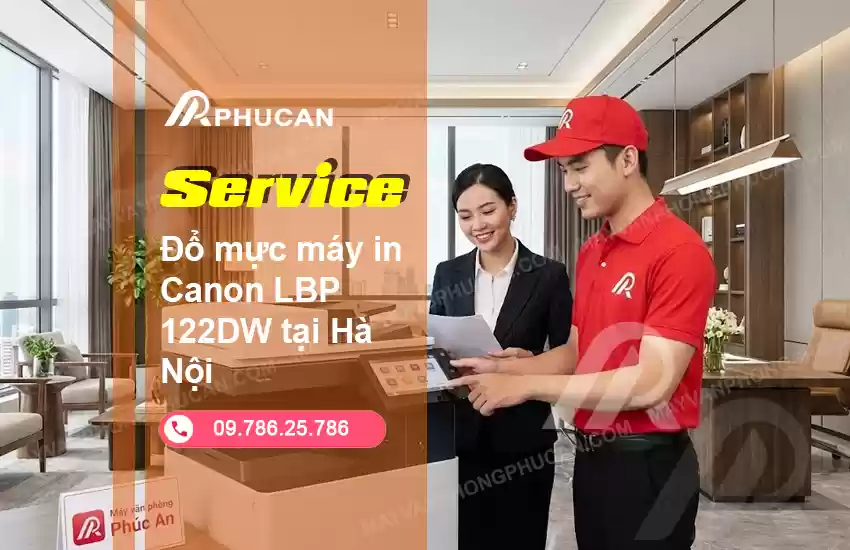 đổ mực máy in Canon LBP 122DW