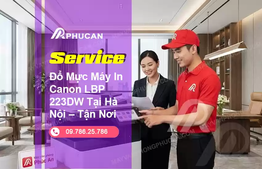 đổ mực máy in Canon LBP 223DW