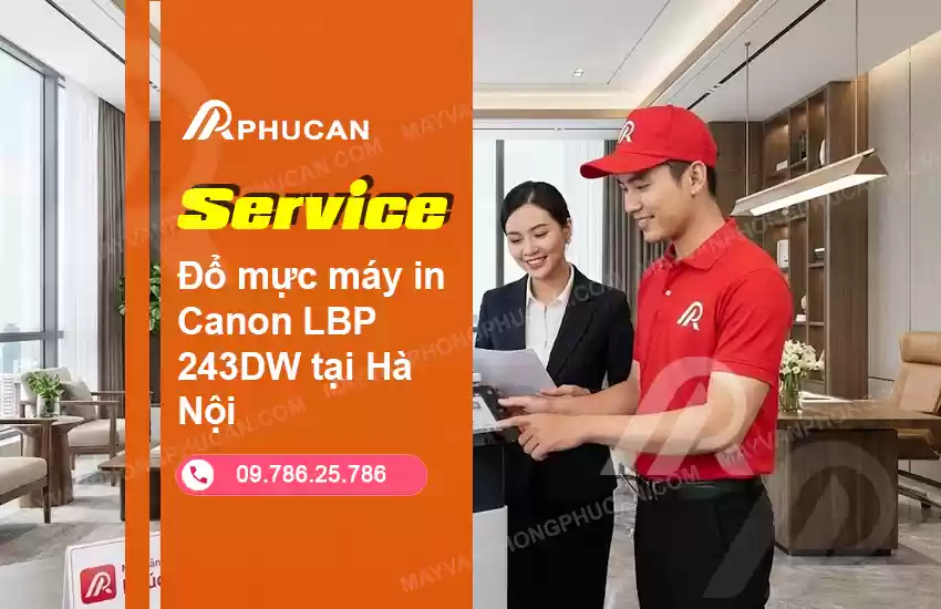 đổ mực máy in Canon LBP 243DW