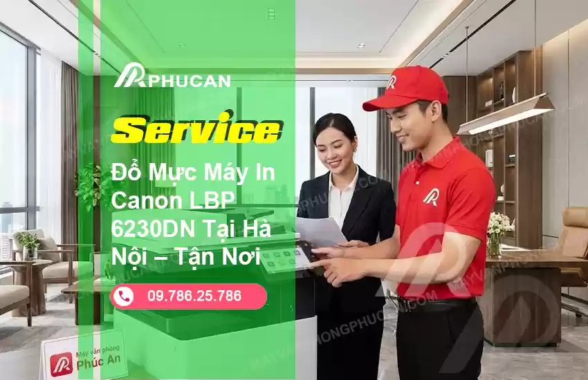 đổ mực máy in Canon LBP 6230DN