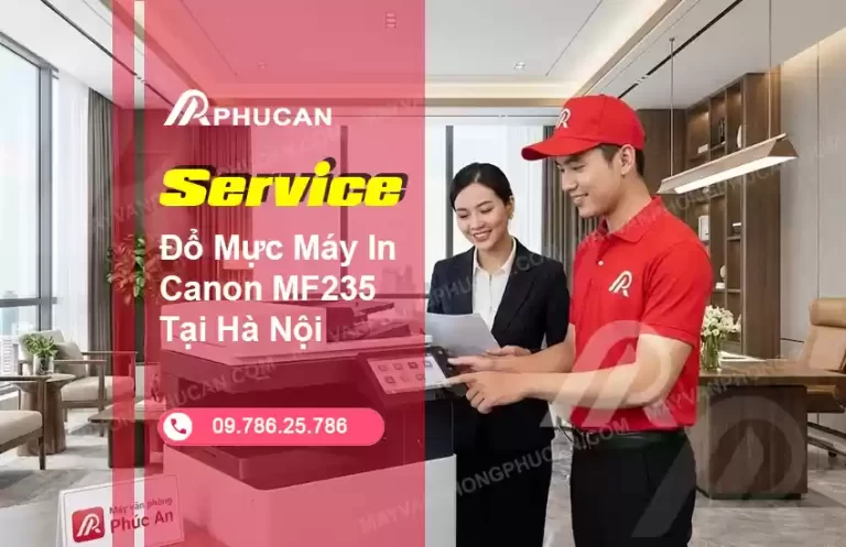 đổ mực máy in Canon MF235