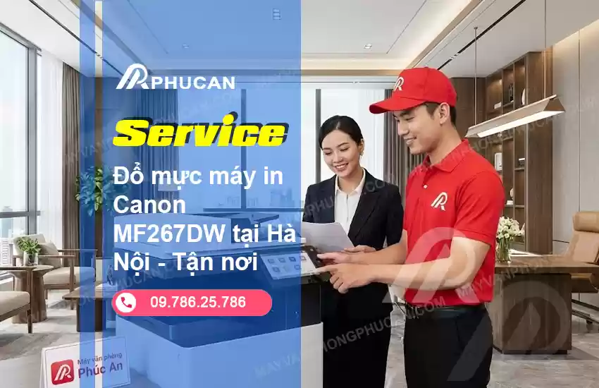 đổ mực máy in Canon MF267DW