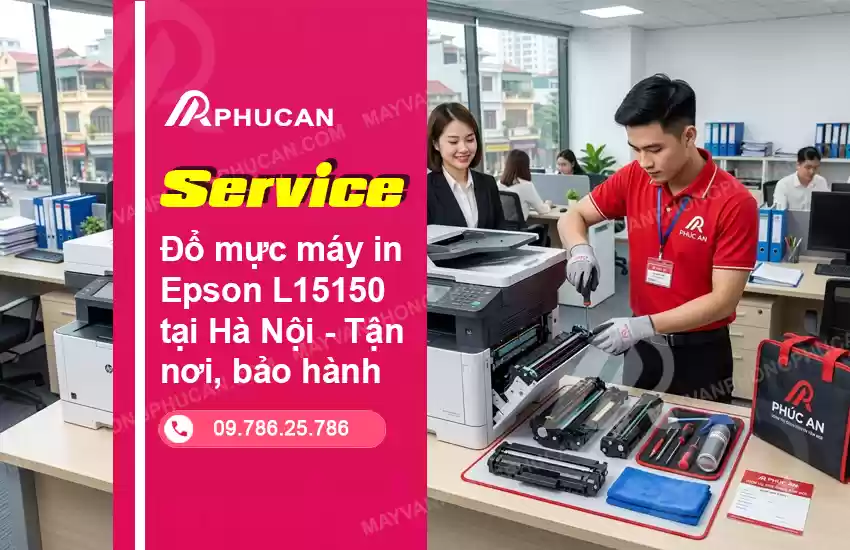 đổ mực máy in Epson L15150