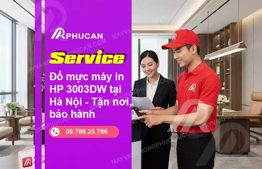 đổ mực máy in HP 3003DW