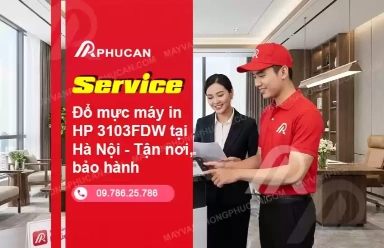đổ mực máy in HP 3103FDW