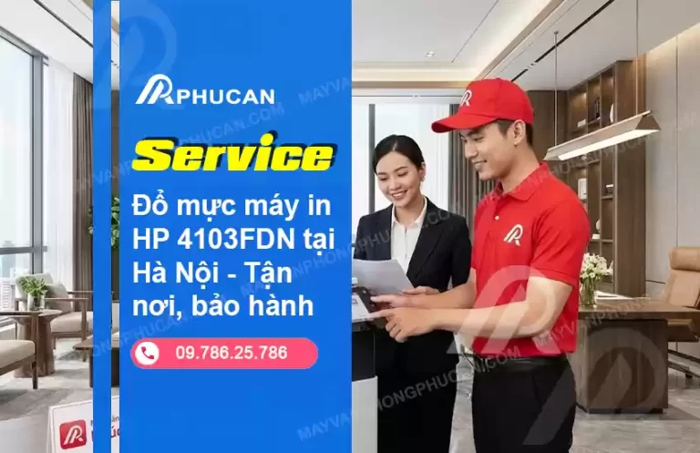 đổ mực máy in HP 4103FDN