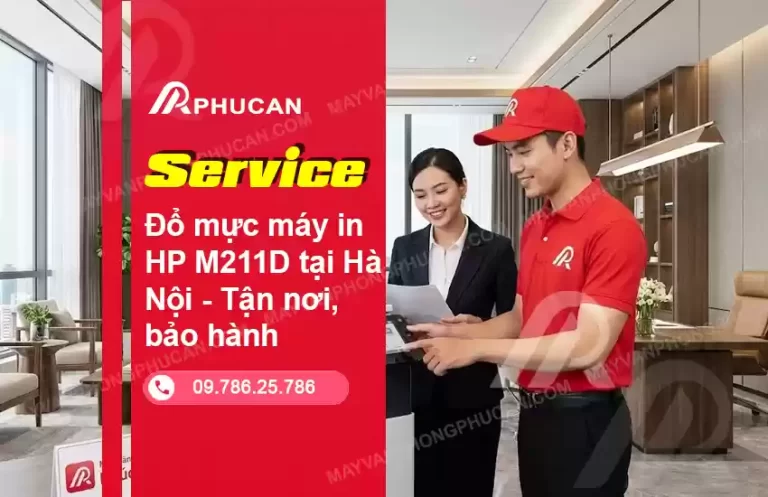 đổ mực máy in HP M211D
