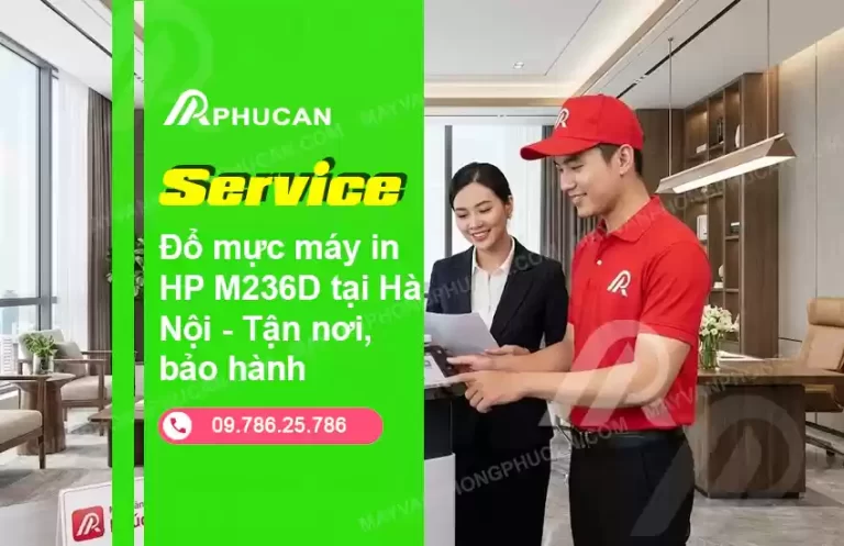 đổ mực máy in HP M236D