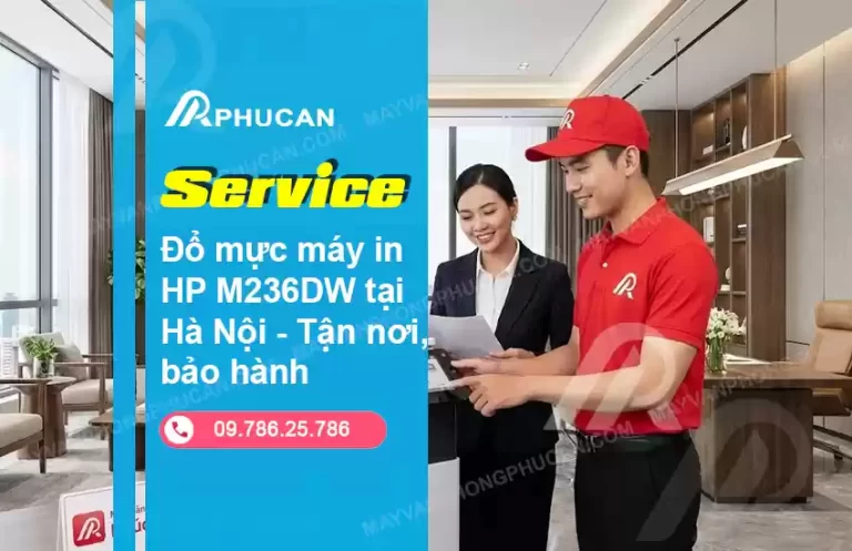 đổ mực máy in HP M236DW