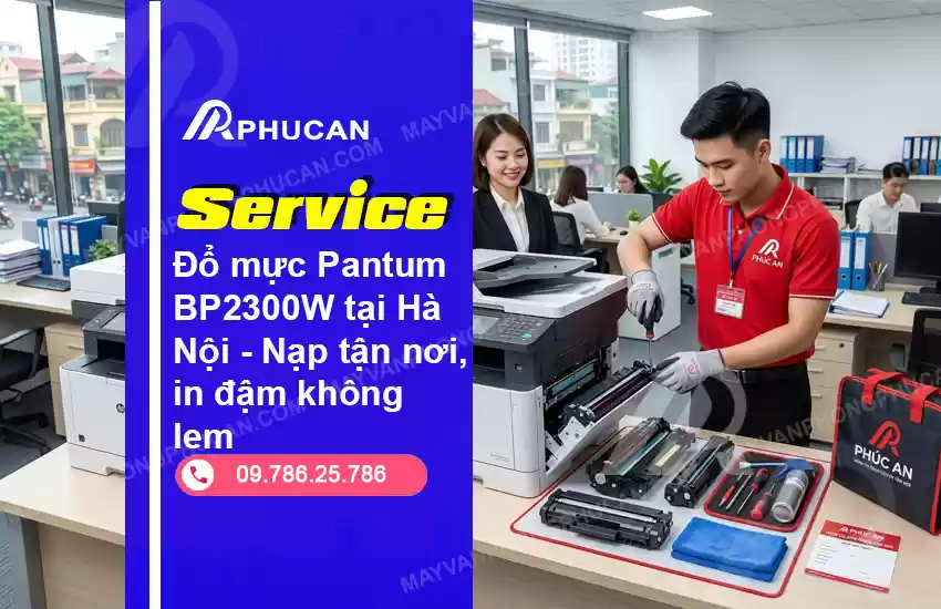 đổ mực máy in Pantum BP2300W
