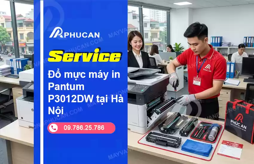 đổ mực máy in Pantum P3012DW