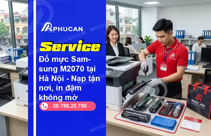 đổ mực máy in Samsung M2070