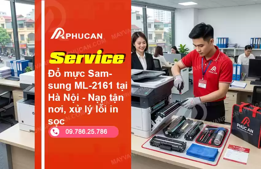 đổ mực máy in Samsung ML-2161