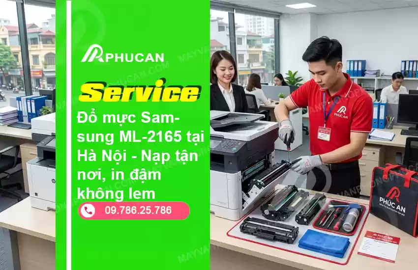 đổ mực máy in Samsung ML-2165