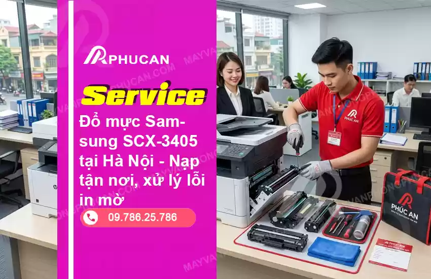 đổ mực máy in Samsung SCX-3405