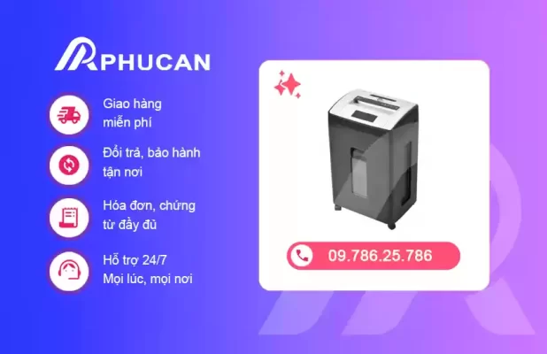 máy hủy tài liệu Silicon PS-910LCD