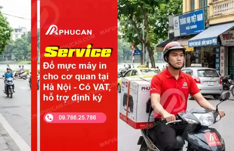 đổ mực máy in cho cơ quan