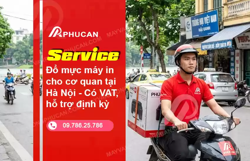 đổ mực máy in cho cơ quan