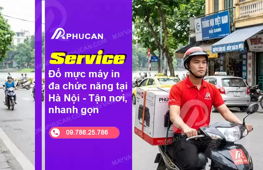đổ mực máy in đa chức năng