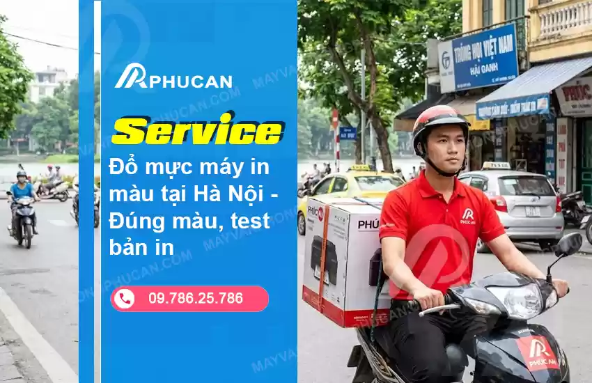 đổ mực máy in màu