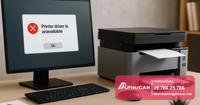 driver is unavailable máy in