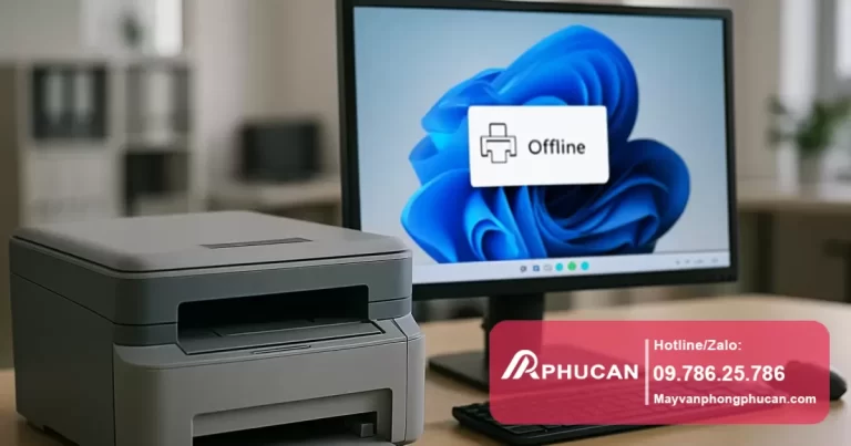 máy in bị offline