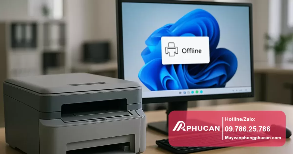 máy in bị offline