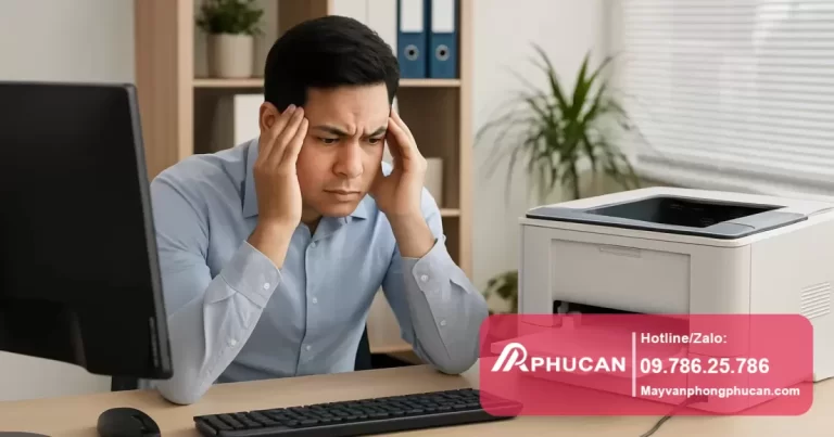 máy in không nhận máy tính