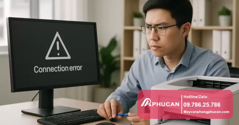 máy tính không thấy máy in mạng
